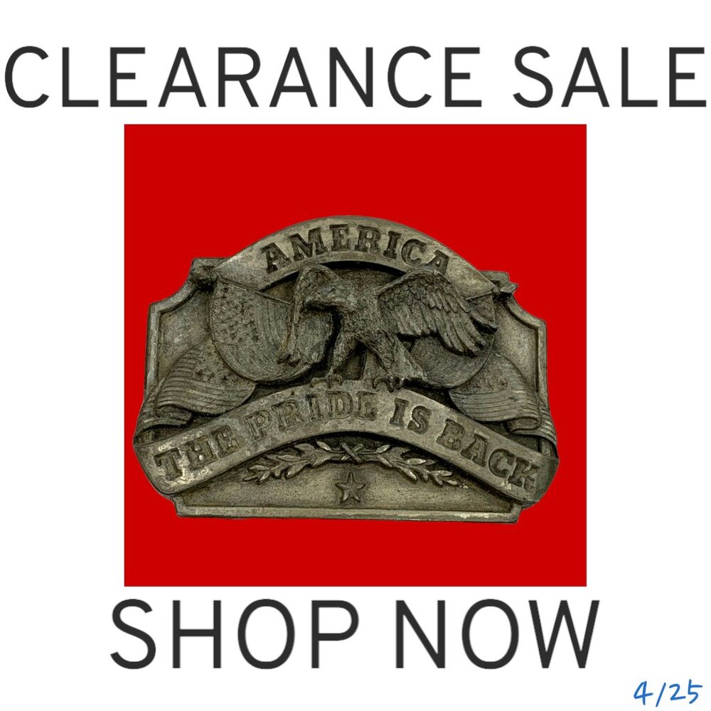 Men’s Belt Buckle with Eagle Vintage Siskiyou 1986 America